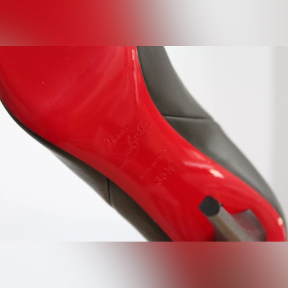 Christian Louboutin - NEW Black Leather Astrilarge Knee High Boot - Size 35.5 - Picture 11 of 12